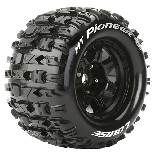 LOUISE RC MT-PIONEER 1/8 SPORT 0" OFFSET HEX 17MM BLACK E-